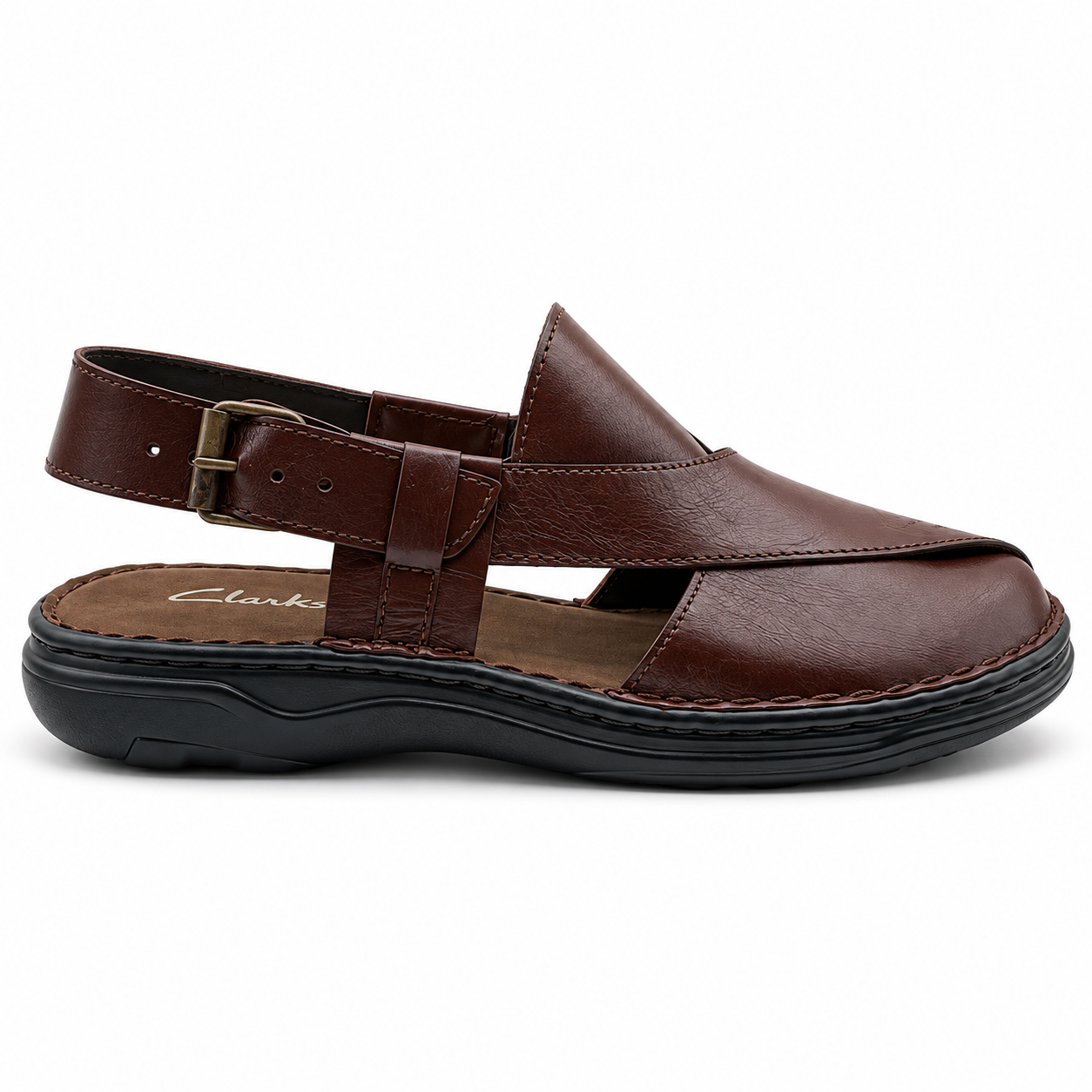 Men’s Closed-Toe Buckle Strap Sandals